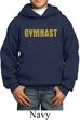 Kids Gymnastics Hoodie Gold Shimmer Gymnast Hoody
