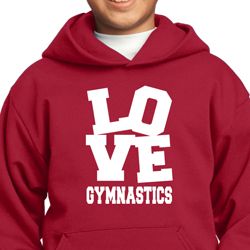 Kids Gymnastics Hoodie Love Gymnastics Hoody