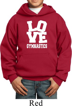 Kids Gymnastics Hoodie Love Gymnastics Hoody