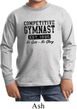 Kids Gymnastics Shirt Competitive Gymnast Long Sleeve Tee T-Shirt