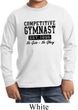 Kids Gymnastics Shirt Competitive Gymnast Long Sleeve Tee T-Shirt