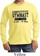 Kids Gymnastics Shirt Competitive Gymnast Long Sleeve Tee T-Shirt