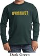 Kids Gymnastics Shirt Gold Shimmer Gymnast Long Sleeve Tee T-Shirt
