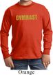 Kids Gymnastics Shirt Gold Shimmer Gymnast Long Sleeve Tee T-Shirt
