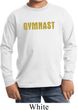 Kids Gymnastics Shirt Gold Shimmer Gymnast Long Sleeve Tee T-Shirt