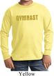 Kids Gymnastics Shirt Gold Shimmer Gymnast Long Sleeve Tee T-Shirt