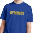 Kids Gymnastics Shirt Gold Shimmer Gymnast Moisture Wicking T-Shirt
