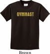 Kids Gymnastics Shirt Gold Shimmer Gymnast Tee T-Shirt