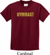 Kids Gymnastics Shirt Gold Shimmer Gymnast Tee T-Shirt