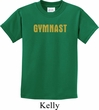 Kids Gymnastics Shirt Gold Shimmer Gymnast Tee T-Shirt