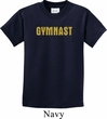 Kids Gymnastics Shirt Gold Shimmer Gymnast Tee T-Shirt