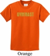 Kids Gymnastics Shirt Gold Shimmer Gymnast Tee T-Shirt