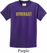 Kids Gymnastics Shirt Gold Shimmer Gymnast Tee T-Shirt