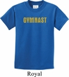Kids Gymnastics Shirt Gold Shimmer Gymnast Tee T-Shirt