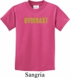 Kids Gymnastics Shirt Gold Shimmer Gymnast Tee T-Shirt