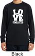 Kids Gymnastics Shirt Love Gymnastics Dry Wicking Long Sleeve T-Shirt
