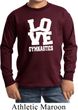 Kids Gymnastics Shirt Love Gymnastics Long Sleeve Tee T-Shirt