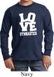 Kids Gymnastics Shirt Love Gymnastics Long Sleeve Tee T-Shirt