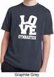 Kids Gymnastics Shirt Love Gymnastics Moisture Wicking Tee T-Shirt