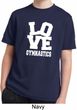 Kids Gymnastics Shirt Love Gymnastics Moisture Wicking Tee T-Shirt