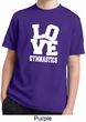 Kids Gymnastics Shirt Love Gymnastics Moisture Wicking Tee T-Shirt