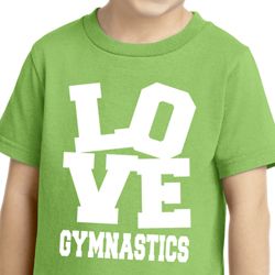 Kids Gymnastics Shirt Love Gymnastics Toddler Tee T-Shirt