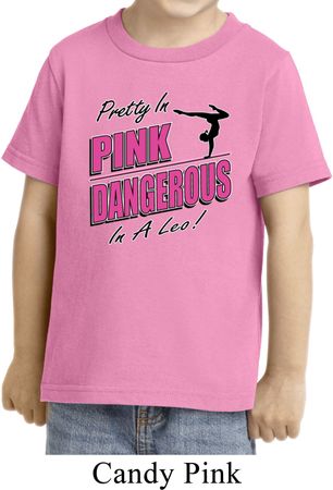 Kids Gymnastics Shirt Pretty in Pink Toddler Tee T-Shirt