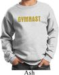Kids Gymnastics Sweatshirt Gold Shimmer Gymnast Sweat Shirt