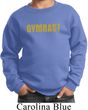 Kids Gymnastics Sweatshirt Gold Shimmer Gymnast Sweat Shirt