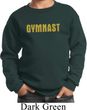 Kids Gymnastics Sweatshirt Gold Shimmer Gymnast Sweat Shirt