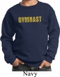 Kids Gymnastics Sweatshirt Gold Shimmer Gymnast Sweat Shirt