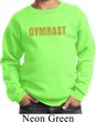 Kids Gymnastics Sweatshirt Gold Shimmer Gymnast Sweat Shirt