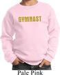 Kids Gymnastics Sweatshirt Gold Shimmer Gymnast Sweat Shirt