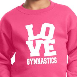 Kids Gymnastics Sweatshirt Love Gymnastics Sweat Shirt