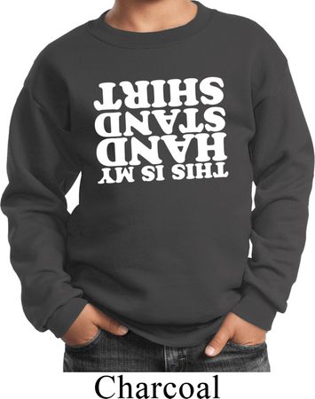 Kids Gymnastics Sweatshirt This Is My Handstand Shirt Sweat Shirt