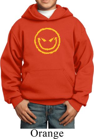 Kids Halloween Hoodie Evil Smiley Face Hoody