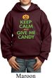 Kids Halloween Hoodie Keep Calm and Give Me Candy Hoody