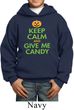 Kids Halloween Hoodie Keep Calm and Give Me Candy Hoody