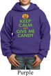 Kids Halloween Hoodie Keep Calm and Give Me Candy Hoody