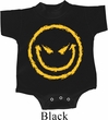 Kids Halloween Romper Evil Smiley Face Onesie