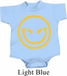 Kids Halloween Romper Evil Smiley Face Onesie