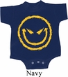 Kids Halloween Romper Evil Smiley Face Onesie