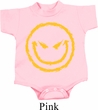 Kids Halloween Romper Evil Smiley Face Onesie