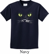 Kids Halloween Shirt Black Cat Tee T-Shirt