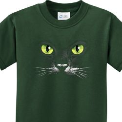Kids Halloween Shirt Black Cat Tee T-Shirt