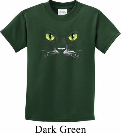 Kids Halloween Shirt Black Cat Tee T-Shirt