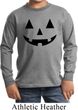 Kids Halloween Shirt Black Jack O Lantern Long Sleeve Tee T-Shirt