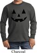 Kids Halloween Shirt Black Jack O Lantern Long Sleeve Tee T-Shirt
