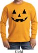 Kids Halloween Shirt Black Jack O Lantern Long Sleeve Tee T-Shirt