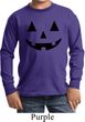 Kids Halloween Shirt Black Jack O Lantern Long Sleeve Tee T-Shirt
